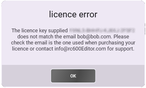 unlock error